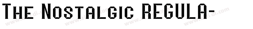 The Nostalgic REGULA字体转换
